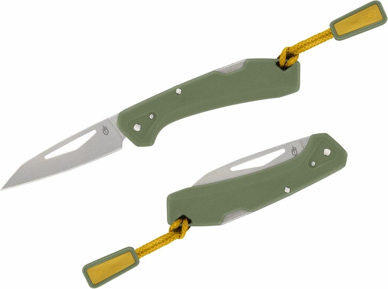 Gerber Gear LST Mini - Lightweight Folding Pocket Knife for Hiking, Camping - EDC Tool - Durable Stainless Steel Blade - Green - Image 1
